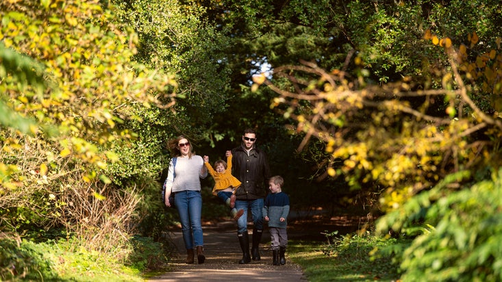 Family visits to Dyffryn Gardens during the autumn